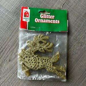 🎄Reindeer Glitter Ornaments